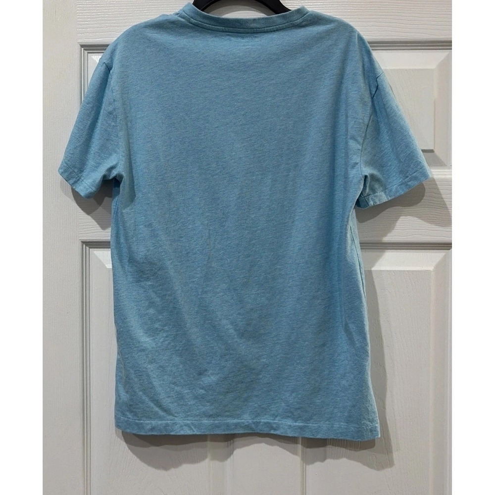 Polo Ralph Lauren Classic Fit Shirt Men's XS Blue Teal V-Neck Short Sleeve (2) - Picture 5 of 10